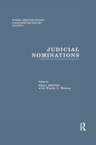 Stock image for Judicial Nominations for sale by THE SAINT BOOKSTORE