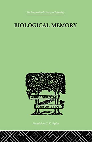 Beispielbild fr Biological Memory zum Verkauf von Blackwell's