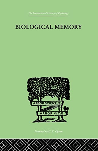 Imagen de archivo de Biological Memory a la venta por Blackwell's