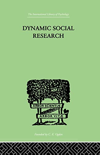 Imagen de archivo de Dynamic Social Research a la venta por Blackwell's