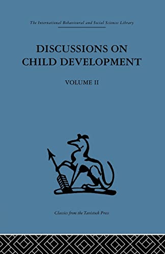 Stock image for Discussions on Child Development: Volume two for sale by Blackwell's