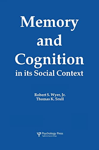 9781138876095: Memory and Cognition in Its Social Context