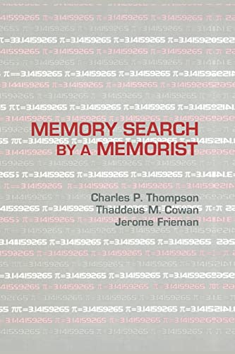 Beispielbild fr Memory Search By A Memorist zum Verkauf von Chiron Media