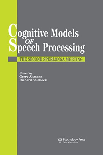 Stock image for Cognitive Models Of Speech Processing for sale by GF Books, Inc.