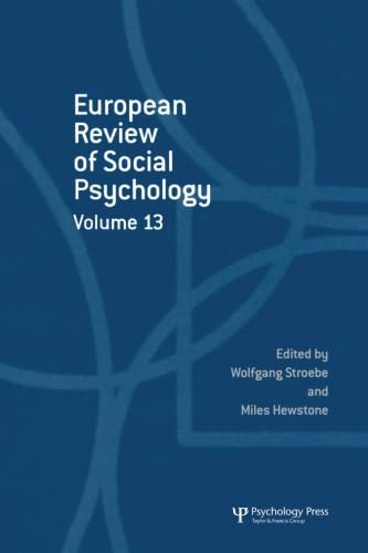 Beispielbild fr European Review of Social Psychology. Volume 13 zum Verkauf von Blackwell's