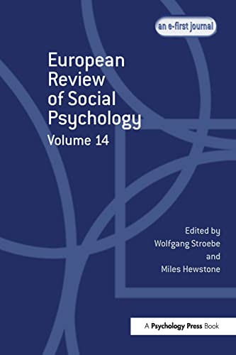 Stock image for European Review of Social Psychology: Volume 14 for sale by Blackwell's