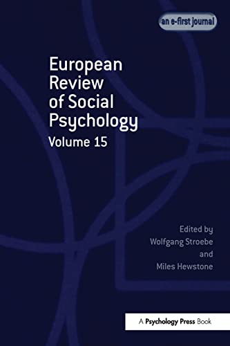 Beispielbild fr European Review of Social Psychology: Volume 15 (Special Issues of the European Review of Social Psychology) zum Verkauf von California Books