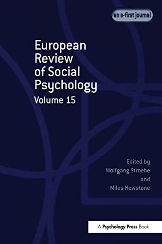 Imagen de archivo de European Review of Social Psychology: Volume 15 a la venta por Chiron Media