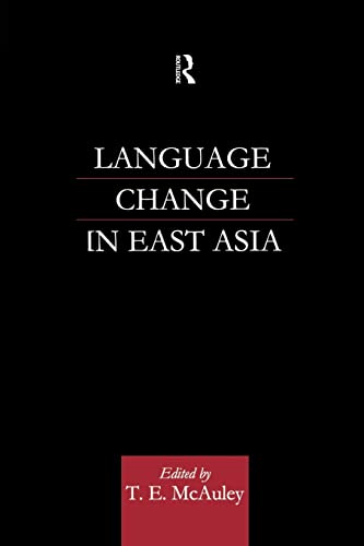 Imagen de archivo de Language Change in East Asia a la venta por Chiron Media