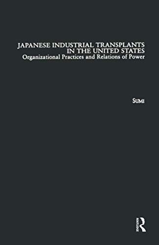 Stock image for Japanese Industrial Transplants in the United States for sale by Blackwell's