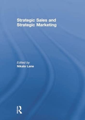 Beispielbild fr Strategic Sales and Strategic Marketing zum Verkauf von Blackwell's