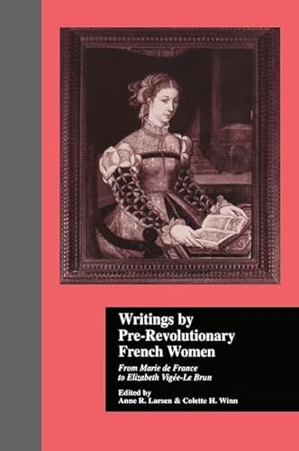 Beispielbild fr Writings by Pre-Revolutionary French Women zum Verkauf von Blackwell's