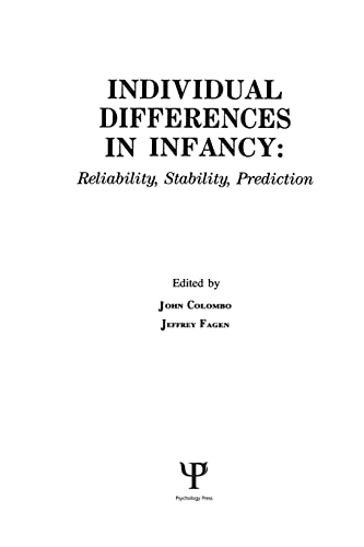 Stock image for individual Differences in infancy: Reliability, Stability, and Prediction for sale by Chiron Media