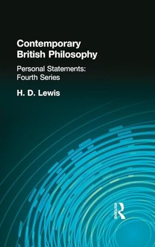 Stock image for Contemporary British Philosophy for sale by Blackwell's