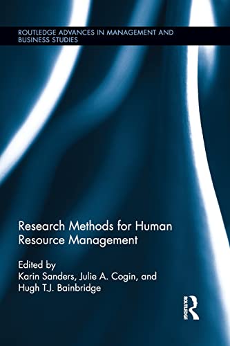 Stock image for Research Methods for Human Resource Management (Routledge Advances in Management and Business Studies) for sale by GF Books, Inc.