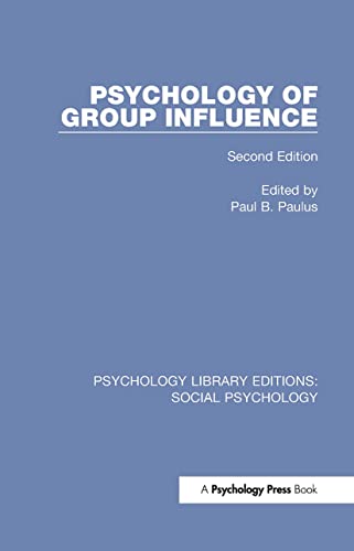 Beispielbild fr Psychology of Group Influence zum Verkauf von Blackwell's