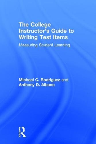Beispielbild fr The College Instructor's Guide to Writing Test Items zum Verkauf von Blackwell's