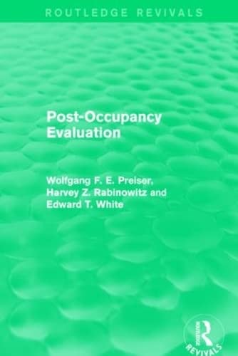 9781138886780: Post-Occupancy Evaluation (Routledge Revivals)
