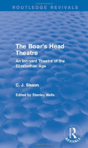 Beispielbild fr The Boar's Head Theatre zum Verkauf von Blackwell's