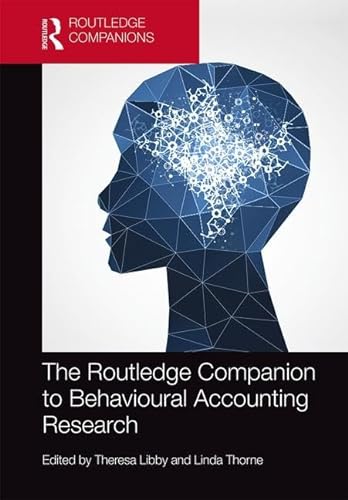 Beispielbild fr The Routledge Companion to Behavioural Accounting Research (Routledge Companions in Business, Management and Marketing) zum Verkauf von AwesomeBooks