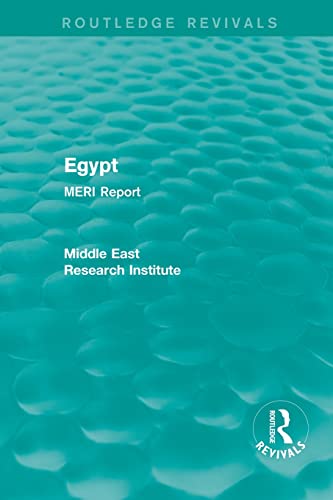 9781138902237: Egypt (Routledge Revival): MERI Report (Routledge Revivals: Middle East Research Institute Reports)