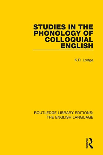 Imagen de archivo de Studies in the Phonology of Colloquial English a la venta por Blackwell's