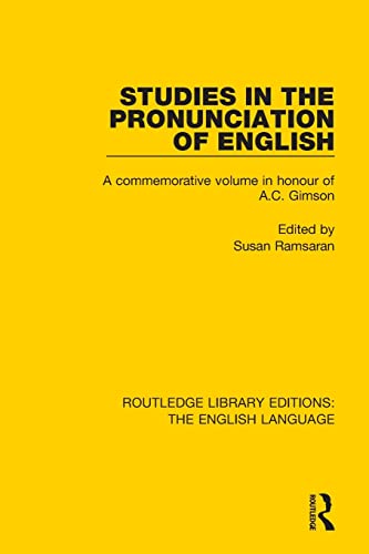Stock image for Studies in the Pronunciation of English for sale by Blackwell's