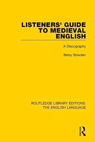 Beispielbild fr Listeners' Guide to Medieval English zum Verkauf von Blackwell's