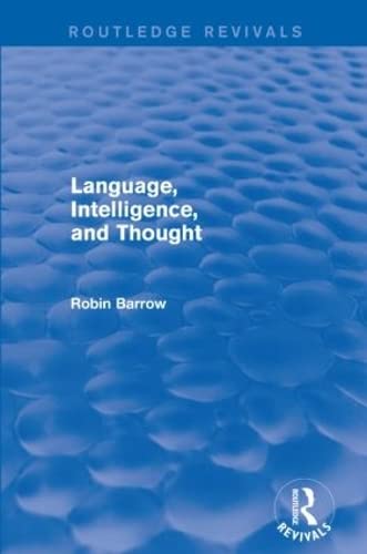 Stock image for Language, Intelligence, and Thought (Routledge Revivals) for sale by Chiron Media
