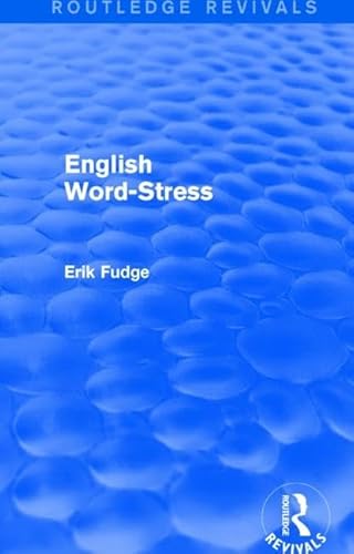 Stock image for English Word-Stress (Routledge Revivals) for sale by Chiron Media