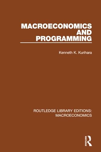 Beispielbild fr Macroeconomics and Programming zum Verkauf von Blackwell's