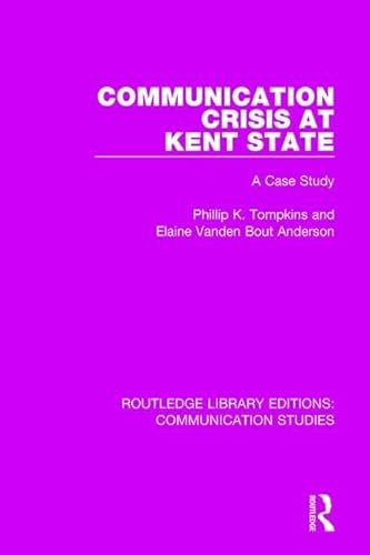 Beispielbild fr Communication Crisis at Kent State zum Verkauf von Blackwell's