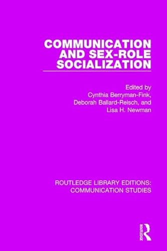 Beispielbild fr 1: Communication and Sex-role Socialization (Routledge Library Editions: Communication Studies) zum Verkauf von Chiron Media