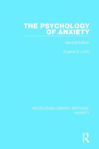 Beispielbild fr The Psychology of Anxiety zum Verkauf von Blackwell's