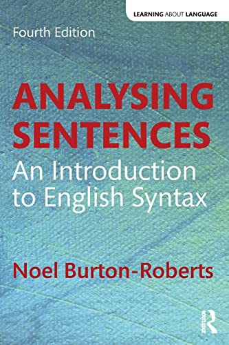 Imagen de archivo de Analysing Sentences: An Introduction to English Syntax a la venta por medimops