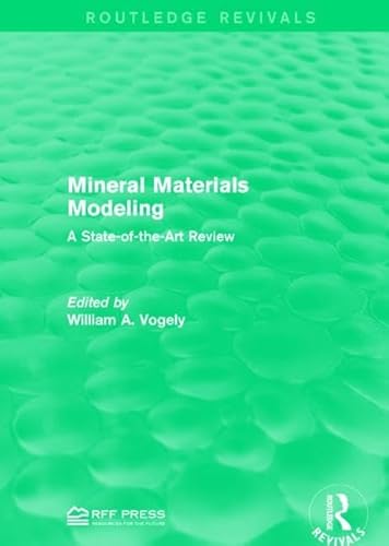 Beispielbild fr Mineral Materials Modeling zum Verkauf von Blackwell's