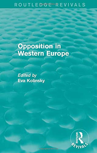 Imagen de archivo de Opposition in Western Europe a la venta por Blackwell's