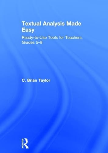 Stock image for Textual Analysis Made Easy Grades 5-8 for sale by Blackwell's