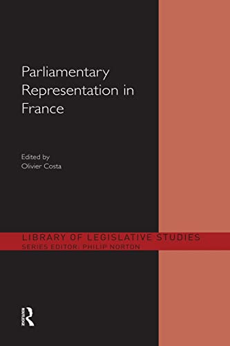 Beispielbild fr Parliamentary Representation in France zum Verkauf von Blackwell's