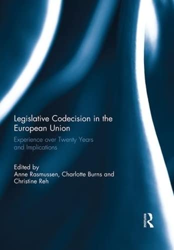 Beispielbild fr Legislative Codecision in the European Union zum Verkauf von Blackwell's