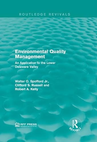 Beispielbild fr Environmental Quality Management zum Verkauf von Blackwell's