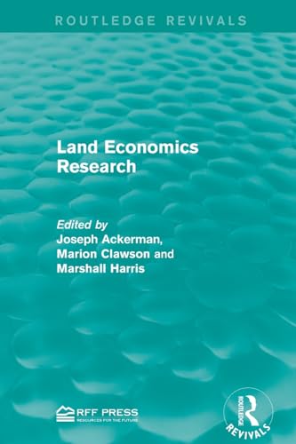 Beispielbild fr LAND ECONOMICS RESEARCH zum Verkauf von Books Puddle