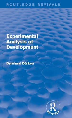 Stock image for Experimental Analysis of Development for sale by Blackwell's