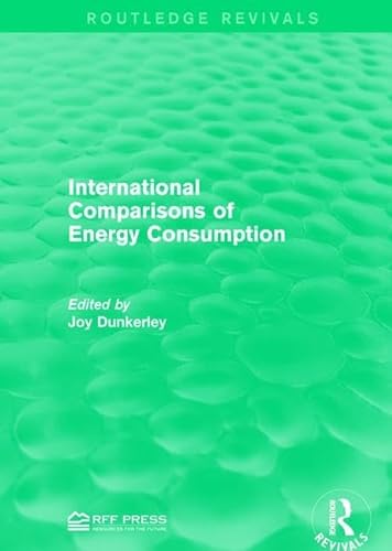 9781138961852: International Comparisons of Energy Consumption: Proceedings of a workshop sponsored by Resources for the Future and the Electric Power Research Institute (Routledge Revivals)