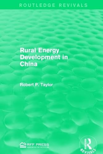 Beispielbild fr Rural Energy Development in China zum Verkauf von Blackwell's