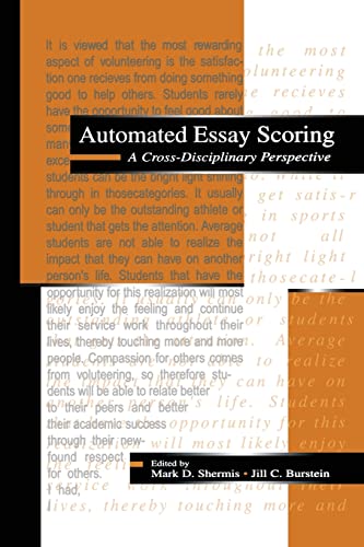 Stock image for Automated Essay Scoring: A Cross-disciplinary Perspective for sale by Revaluation Books