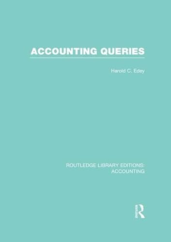 Stock image for Accounting Queries for sale by Blackwell's