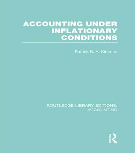 9781138965843: Accounting Under Inflationary Conditions (RLE Accounting)