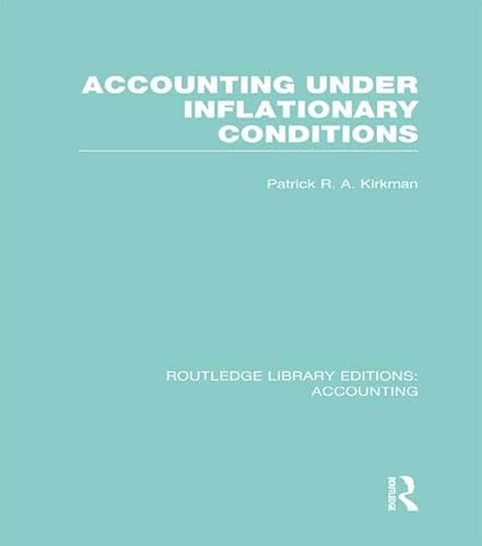 9781138965843: Accounting Under Inflationary Conditions (RLE Accounting) (Routledge Library Editions: Accounting)