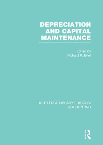 Stock image for Depreciation and Capital Maintenance for sale by Blackwell's